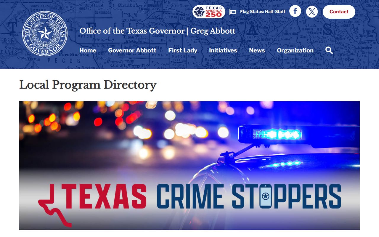 Texas Crime Stoppers directory for Kent County warrant tip information