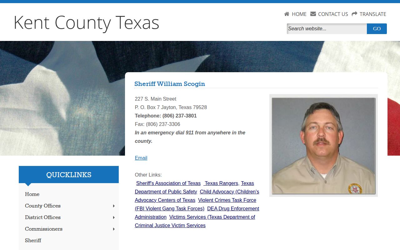 Kent County Sheriff official contact page for booking record routing